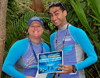 ABC Animal Training students display their certifications after completing a workshop at ABC