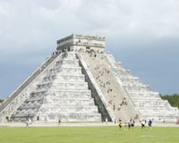 Chichen Itza, a Mayan ruin of the Yucatan peninsula is a popular tourist destination